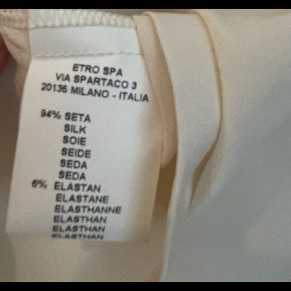 ETRO MILANO 100% Silk Loose Fit Blouse - EU 46 - Picture 10 of 14